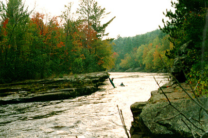Kayak Dropping into Kettle River